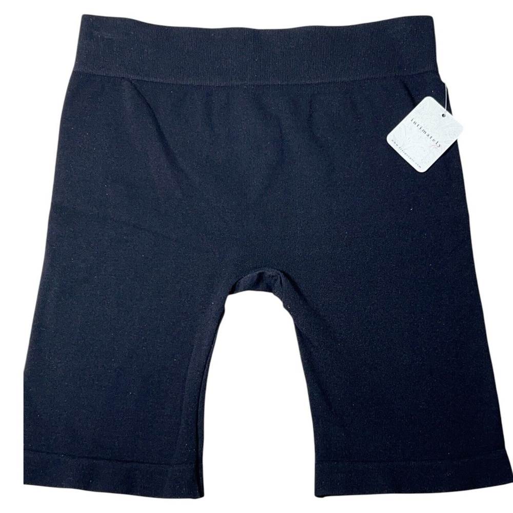 Intimately Free People Ribbed Bike Shorts Pull On Lightweight Stretch Black XS/S